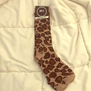 BitFit Gear animal print knee socks- One Size